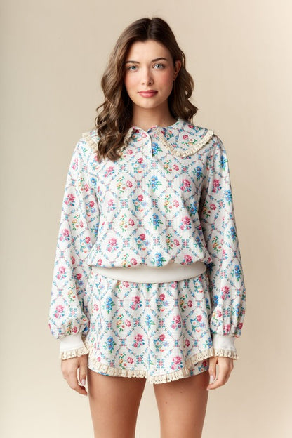 Vintage Tutti Floral Loungewear Set
