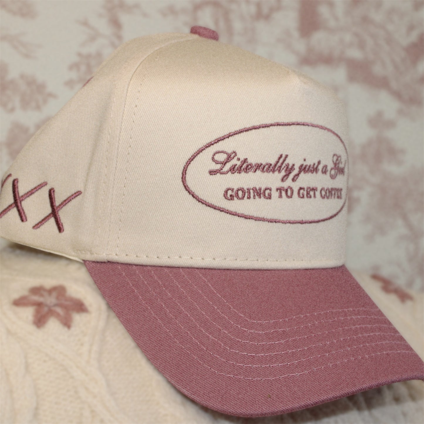 Literally Just a Girl - Mauve Vintage Trucker Hat