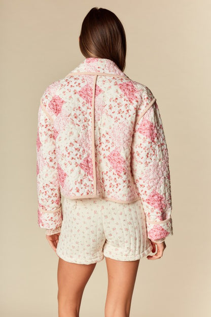 Floral Patchwork Quilted Jacket
