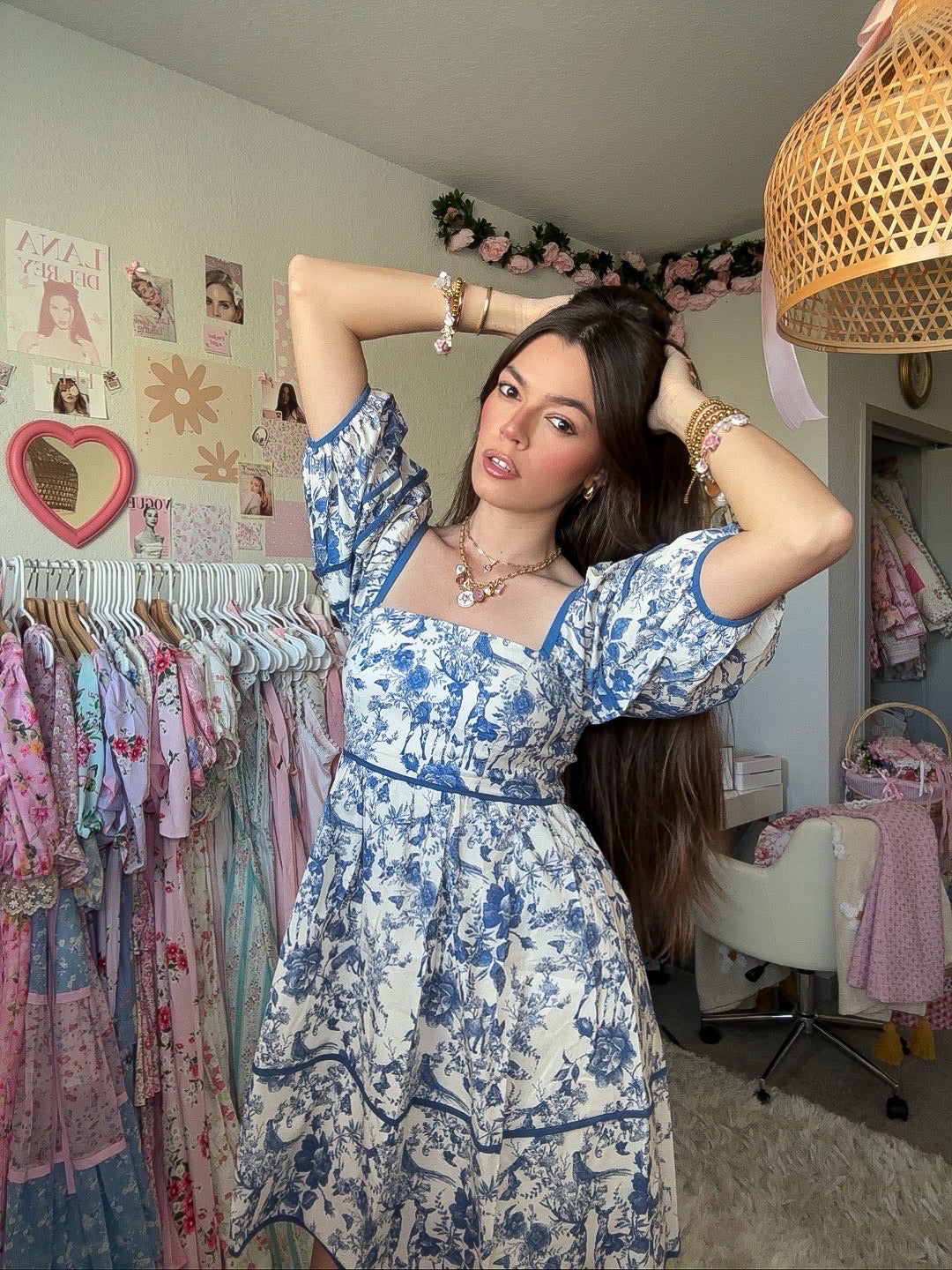 Chinoiserie Chic Cotton Dress
