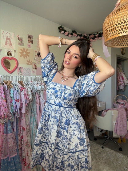 Chinoiserie Chic Cotton Dress