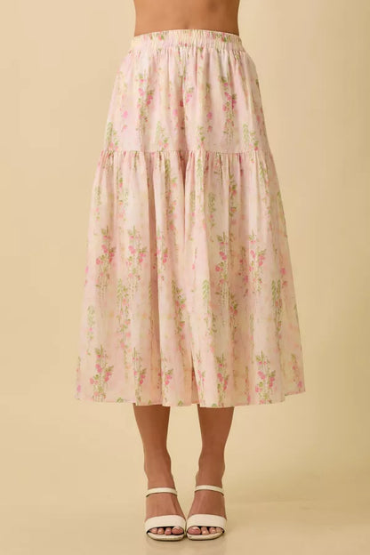 Floral Midi Skirt Pre Order