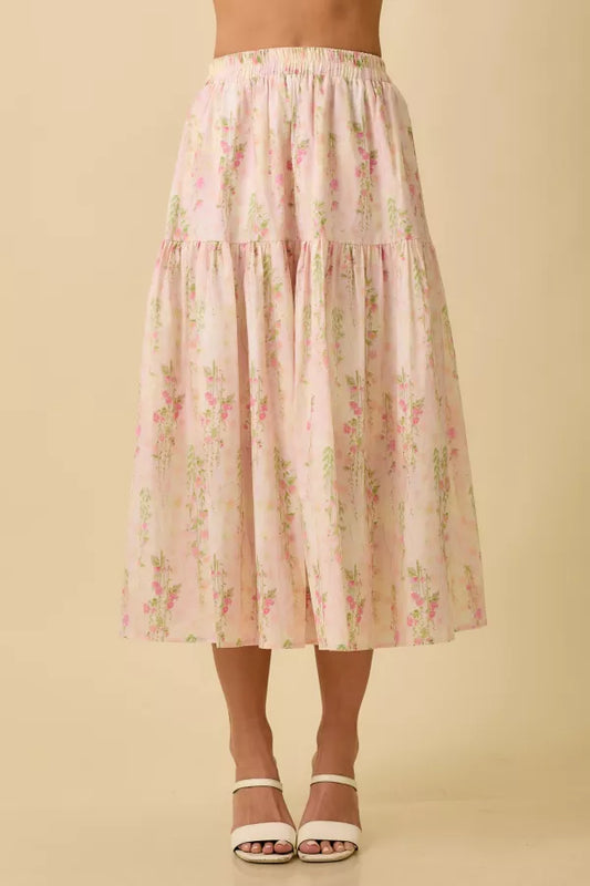 Floral Midi Skirt Pre Order