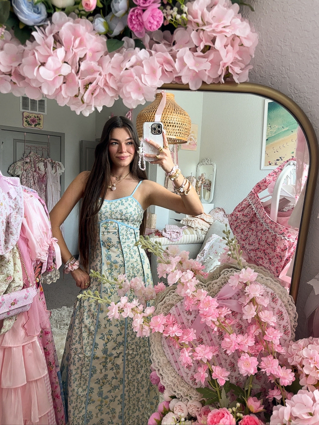 Belle Fleur Cotton Maxi dress
