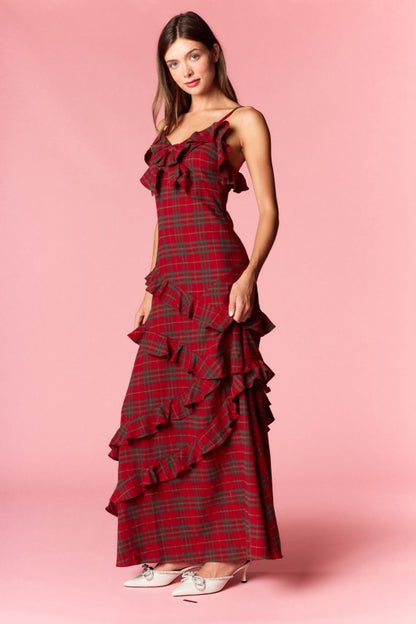 The Christmas Lady Cotton Maxi Dress