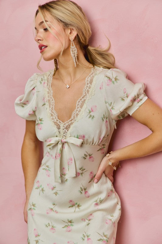 Satin Lace Dress