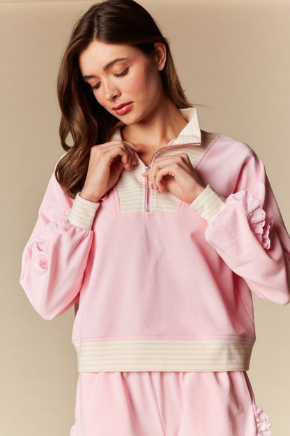 Quarter Zip Lounge Set