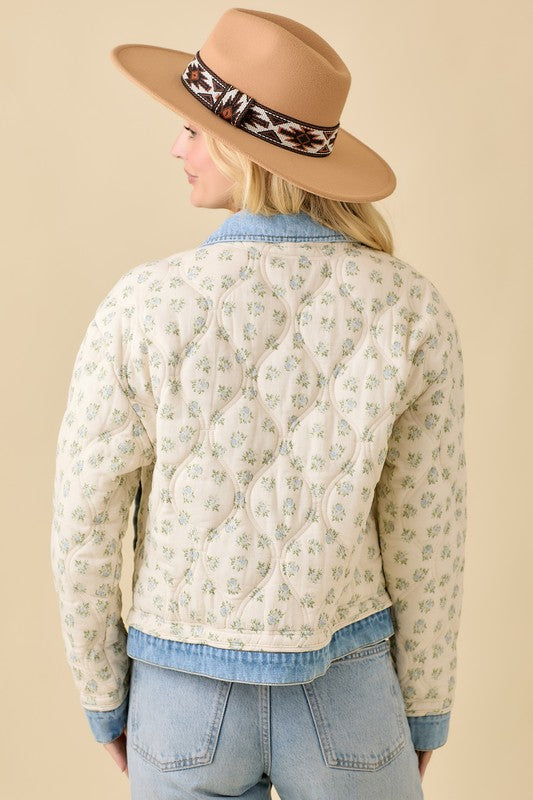 Mia Darling Quilted Denim Jacket