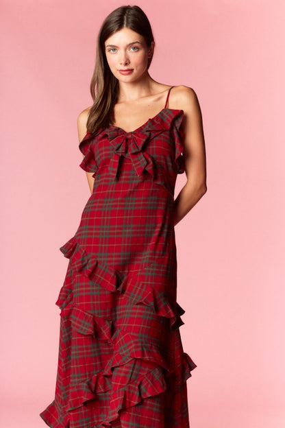 The Christmas Lady Cotton Maxi Dress