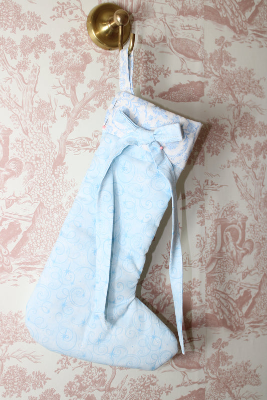 Winter Wonderland Handmade Stocking With Bow