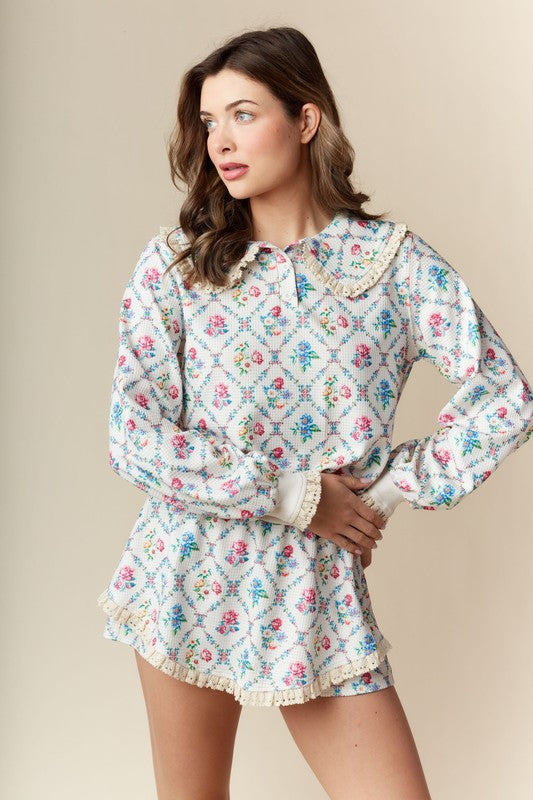 Vintage Tutti Floral Loungewear Set