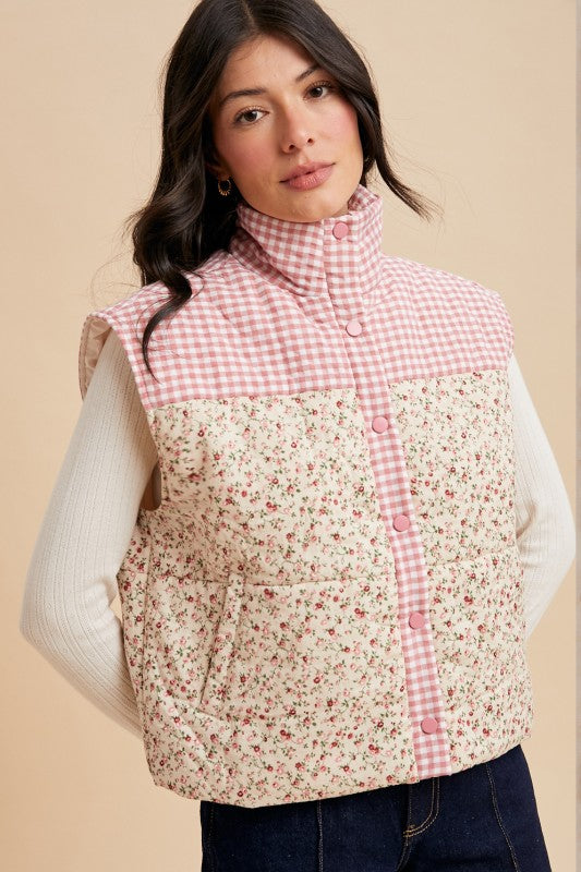 Ditsy Quilted Vest