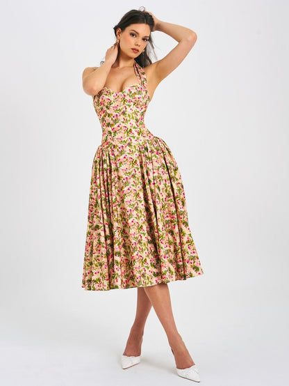Halter Corset Maxi Dress Pre Order