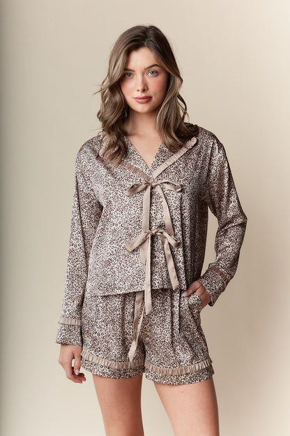 The ruthess satin pajama set