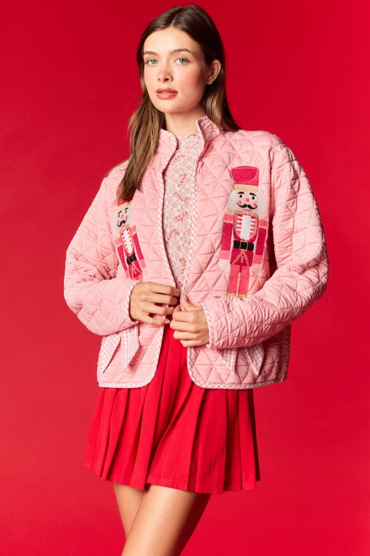 Pink Nutcracker Quilt Jacket