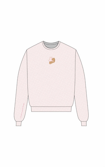 Sweet Dreams Happy Camp3r Pink Sweatshirt