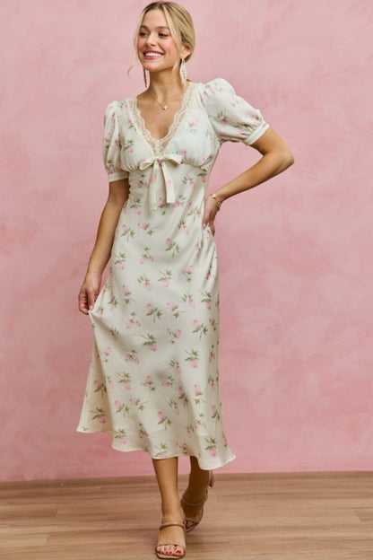 Satin Lace Dress