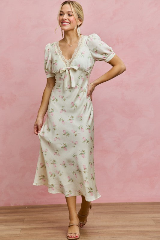 Satin Lace Dress
