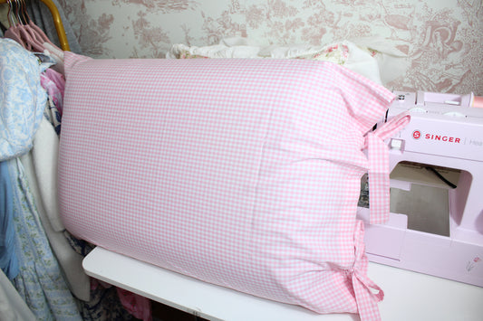 Antoniette Boudoir Handmade Gingham Pillowcases Set Of 2
