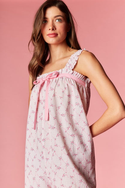 Floral Ribbon Romper