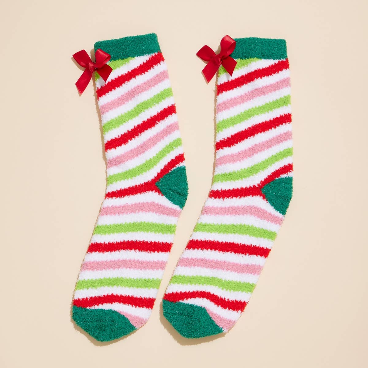 Miss Grinch Christmas Fuzzy Socks Assorted Pack of 4