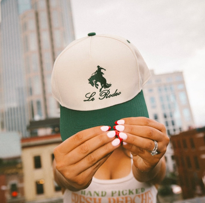 Le Rodeo w Horse - Green Vintage Trucker Hat