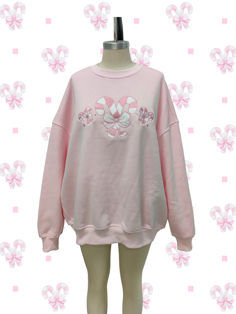 Sindy Lou Candy Cane Wonderland Sweatshirt