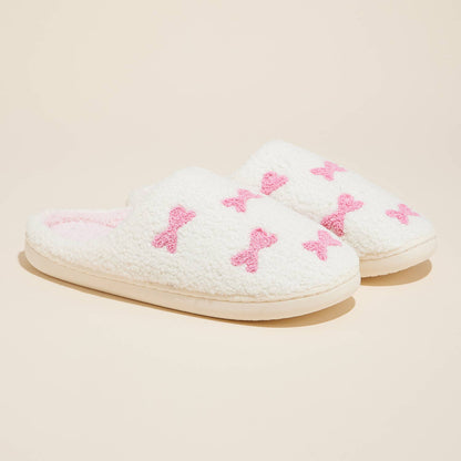 Pinky and Cozy Little Ribbons Home Slippers